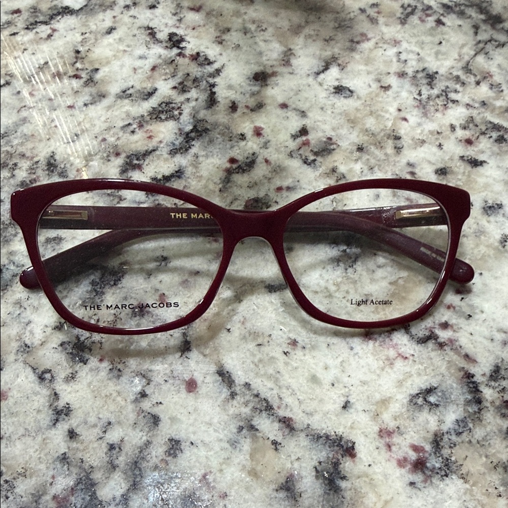 Marc Jacobs Women's Deep Wine Red Cat-Eye Glasses